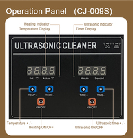 Nettoyeur à ultrasons 1L pour prothèses dentaires, bijoux et composants de moteur, 220V, bain de nettoyage à ultrasons
