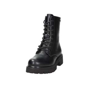 Bottines pour filles 4Us Paciotti 4BX119 en cuir noir à lacets style plateforme - Product Image 1