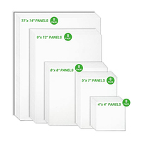 Panneaux de toile de peinture Multi Pack 4x4 "5x7" 8x8 "9x12" 11x14 "100% planches de toile de coton pour la peinture acrylique