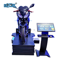 Simulateur de conduite de moto Vr, parc d'attractions multicolore, plateforme électrique dynamique pour parc à thème de vente