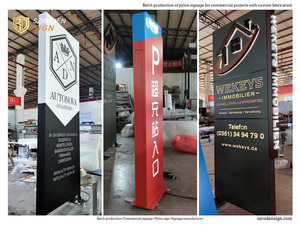 Letrero LED Personalizado para Exteriores, Tipo Tótem o Monumento, para Inmobiliarias, Centros Comerciales, Estacionamientos, Entradas y Señalización - Product Image 3