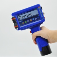 Imprimante thermique à jet d'encre portable Demac 12,7 mm avec poignée, machine de codage par lots pour la date de péremption, codeur TIJ pour bouteilles et cartons