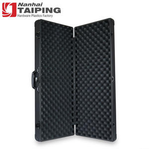 Özel ucuz Metal uzun sert alüminyum su geçirmez silah taşıma çantası siyah - Product Image 5