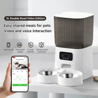 WiFi 5L automatique chat chien mangeoire pour animaux de compagnie écologique élégant en plastique distributeur de nourriture App télécommande bols pour animaux de compagnie mangeoires