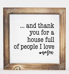 JUNJI Letrero de madera negro independiente Diseño cristiano pequeño para decoración del hogar y cocina Letrero de agradecimiento hecho <span class=keywords><strong>a</strong></span> mano - Product Image 3