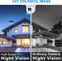 Cámara de Seguridad IP PTZ con Zoom Óptico 5X, 8MP, 4K Ultra HD, Disuasión Activa, Visión Nocturna en Color con IA, Foco y Sirena, Audio Bidireccional