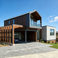 Casa Prefabricada Modular Moderna de Paneles SIP, Villa de Lujo de 2 Pisos, Kit de Construcción Prefabricado de Ensamblaje Rápido, Vivienda con Paneles Estructurales Aislados