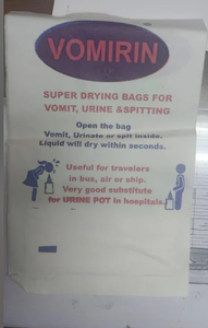 Bolsas para Aliviar las Vómitos de la Marca Vomirin - Product Image 4
