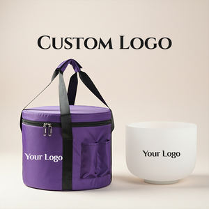 맞춤형 알케미 프로스티드 크리스탈 싱잉볼 사운드 테라피 사운드 힐링 악기 도매 공급업체 (뇌 명상용) - Product Image 4