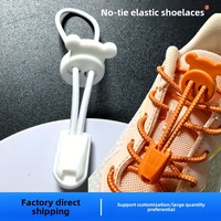 Lacets pour enfants élastiques à la mode avec accessoire à pince à bouton en métal Attache de chaussure facile