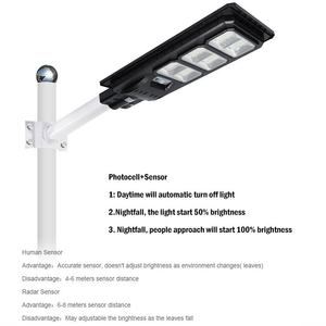 Alta calidad al aire libre Ip65 impermeable 100W 200W 300W 400W integrado todo en un panel solar farola - Product Image 6