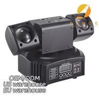 Mini 36W couleur LED tête mobile lumière Laser DMX512 scène KTV Club 2 bras tête mobile faisceau lumineux