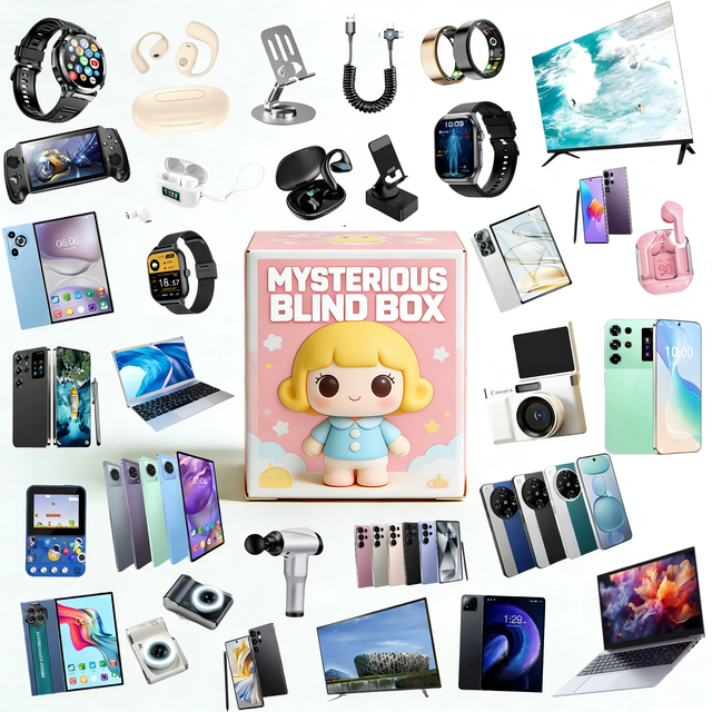 Mystery Gift Box Lucky Electronics Random Blind Box 100% Surprise Watch Earphone Phone Tablet Laptop 3C Advanced Mystery Box
