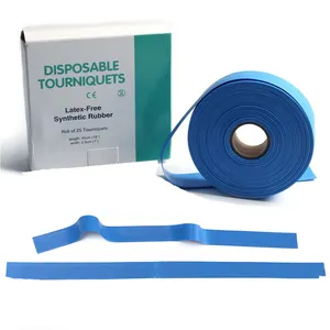 TPE renkli elastik kauçuk lateks ücretsiz turnike travma savaş acil kullanım için tek kullanımlık turnike