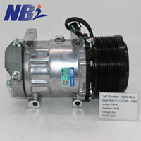 Compresor de Aire Acondicionado Automotriz de 24V 7H15 con Polea 12PK OE 372-9295 para Sistema de A/C de Camiones y Autobuses