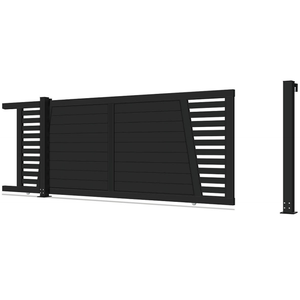 Ace Puerta de aluminio Vallas de jardín de aluminio y bisagras de puertas Diseños de entrada Precios Diseño de puerta corredera simple - Product Image 4