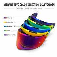 Visière de remplacement pour casque de moto FF820 RAPID III, visière de remplacement REVO irisée