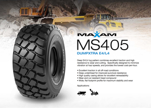 ยางเรเดียลใหม่สำหรับรถบรรทุกหนัก Maxam MS405 23.5R25 26.5R25 29.5R25 775/65R29 800/80R29 875/65R29 875/65R29 E4 OTR - Product Image 5
