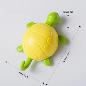 Anya nhựa ABS dễ thương phim hoạt hình Rùa Biển dính móc nhà bếp phòng tắm treo tường đa chức năng bền dễ dàng cài đặt cho - Product Image 4