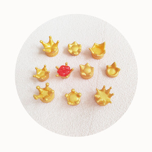 3DมงกุฎMiniatures 17*22 มม.Cavaii Cabochonsเรซิ่นเครื่องประดับCharmsตุ๊กตาของเล่นมินิกษัตริย์เจ้าหญิงมงกุฎFigurinesหัตถกรรม - Product Image 5