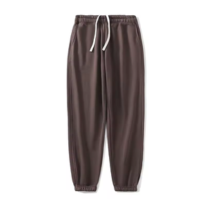 Pantalon de survêtement en coton pour hommes, taille élastique avec cordon de serrage, coupe décontractée, pantalon tricoté mi-lourd pour l'automne, 8 couleurs disponibles - Product Image 4