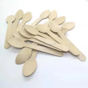 Factory price Biodegradable Disposable wooden utensils wooden knife fork spoon