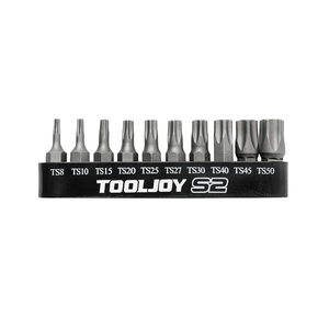 TOOLJOY <b>Security</b> Screwdriver <b>Bit</b> Set, 10Pcs 1/4" Hex Quick Change Five-Point Torx <b>Bits</b> & Center Hole for Power Drills - Product Image 1