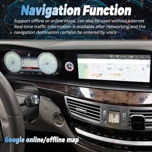 Lecteur multimédia vidéo Android Auto à double écran LCD, autoradio GPS pour Benz Classe S W221 <span class=keywords><strong>S250</strong></span> S350 2006-2013 avec horloge intelligente Carplay - Product Image 6