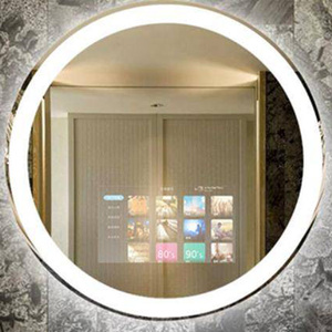 New lớn Vòng màn hình cảm ứng tắm TV đầy đủ Gương Led phòng tắm Android thông minh tường Gương thông minh gương TV Ma Thuật - Product Image 2