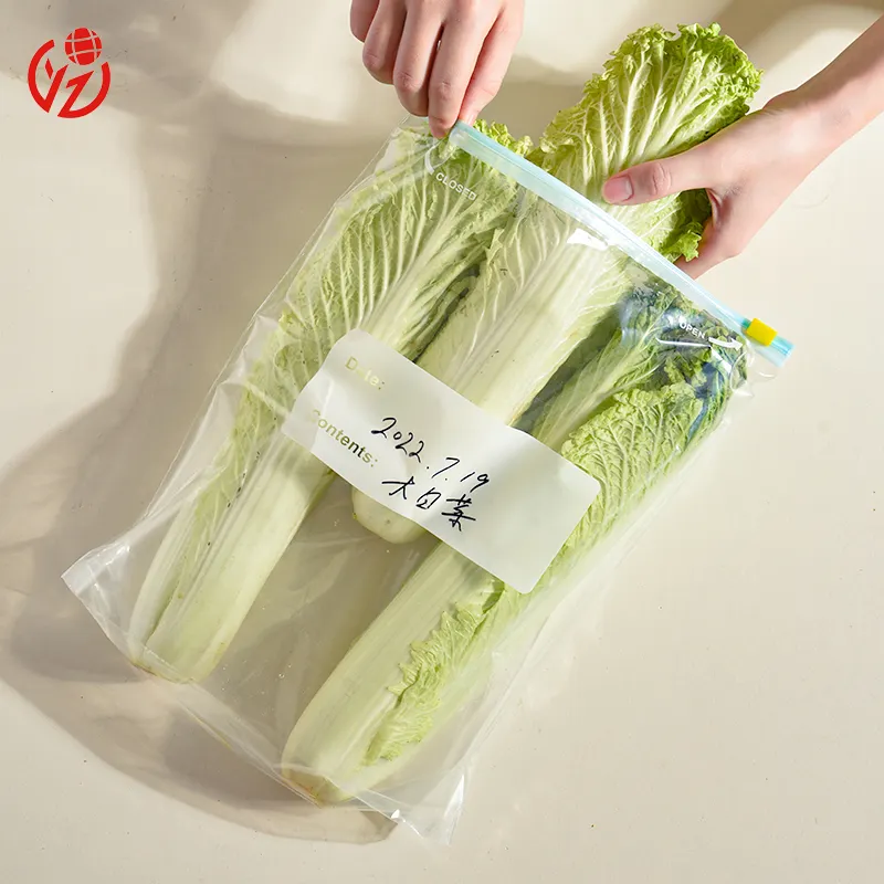 O saco reusável transparente transparente plástico do zíper Ziplock Clear Sandwich ensaca o saco de manutenção fresco para a fruta vegetal