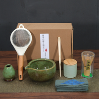 Bol à matcha en céramique de haute qualité, moderne et luxueux, 7 pièces, pour cérémonie, écologique, durable, 500 ml, kit d'outils pour matcha Chawan