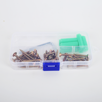 Emballage en plastique personnalisé Vis pour cloison sèche à filetage grossier Vis pour panneau de gypse Jeu de vis en fibre de cloison sèche avec courroie en plastique