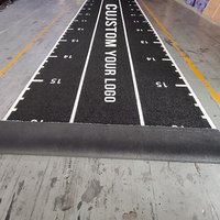 Mehrfarbiger Hochwertiger Maßgefertigter Logo-Schlittenrasen 15MM Flor Langlebiges PE-Material Maßgefertigter Schlittentrainer-Rasen für Fitnesstraining