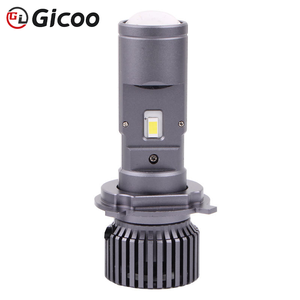 Ampoules de phare LED haute puissance GICOO S6 80W avec lentille de projecteur H4 pour moto et voiture 12V, éclairage automobile 80W 16000LM - Product Image 3