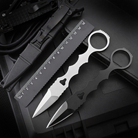 Couteau d'extérieur 4Cr13 haute dureté, tranchant et durable, idéal pour la randonnée, l'autodéfense et la découpe de fruits, en stock, support OEM