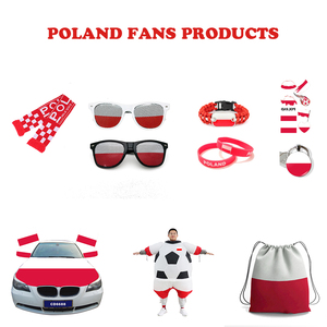 Bandera Personalizada de Aficionados al Fútbol de Polonia, Deportiva, Casual, Impermeable, de Poliéster, para Uso en Exteriores - Product Image 2