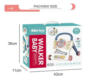 Meilleures ventes : Trotteur d'apprentissage pour bébé, pliable en plastique, avec volant musical portable et fonction poussette - Product Image 2