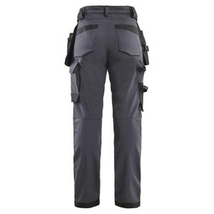 BLAKLADER - 712116459699D19 Pantalones artesanos para mujer 4 vías elásticos Gris medio/Negro-PANTALÓN DE TRABAJO EAN 7330509922101 - Product Image 2
