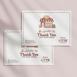 Cartes de remerciement personnalisées Impression de logo personnalisé Commande en gros pour cadeaux d'entreprise - Product Image 3