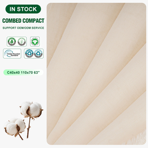 ชุดเดรสสำหรับสุภาพสตรีผ้าฝ้ายสีเทาขนาด40x40 110X70คอมแพคผ้าทอสำหรับ100% - Product Image 1