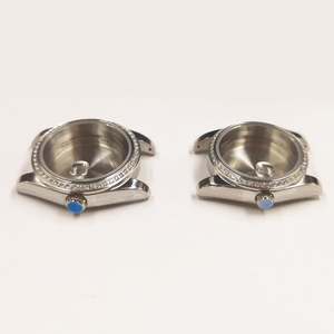 <span class=keywords><strong>Lunette</strong></span> en acier inoxydable de 36 mm avec verre saphir et strass <span class=keywords><strong>pour</strong></span> mouvements de montre ETA 2836/2824, Miyota série 82, NH35, compatible NH36 - Product Image 2