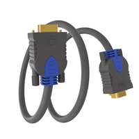 Câble d'extension VGA DB 15 broches de haute qualité, mâle-mâle, gaine PVC, blindé, pour moniteur d'ordinateur, projecteur, ordinateur portable, HDTV