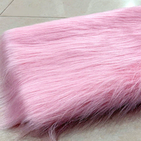 Tissu en fausse fourrure de renard à poils longs et colorés, matériau en fausse fourrure arc-en-ciel pour costumes de cosplay, jouets, oreillers et décorations