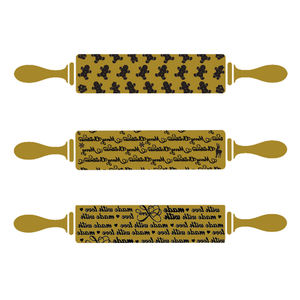 Rouleau à pâtisserie en bois gravé pour Noël et rouleau à pâtisserie gravé en relief avec emporte-pièce gratuit pour la <span class=keywords><strong>d</strong></span>écoration de biscuits - Product Image 2