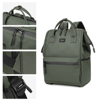 Sac à dos pour ordinateur portable en polyester personnalisé avec logo, port de chargement USB, sac de voyage pour ordinateur portable avec sangle de bagage pour le bureau et les affaires