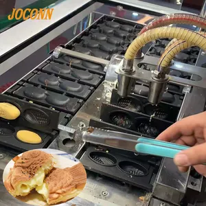 Macchina per la formatura Takoyaki a gas in acciaio inossidabile macchina per fare torte sandwich pinoli macchina
