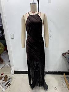 TAOP&ZA Abito Invernale 2025 Nuovo da Donna <span class=keywords><strong>Senza</strong></span> <span class=keywords><strong>Maniche</strong></span> Aderente Sexy con Schiena Scoperta e Nappe 9681871 - Product Image 3