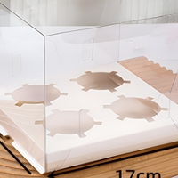 Boîtes à cupcakes transparentes 4, 6, 8, 12 emplacements avec cadeau – Emballage en plastique pour desserts, biscuits, muffins, idéal pour fêtes, pâtisseries, mariages