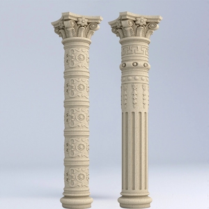 Molde de Pilar romano de plástico ABS tallado molde de hormigón de apariencia redonda para decoración de Villa (para pilares principales de puerta pilares laterales) - Product Image 4
