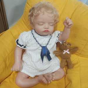 45CM déjà fini Reborn Rosalie poupée endormie nouveau-né cheveux peints à la main 3D peau peinte veines visibles cadeau de noël - Product Image 4